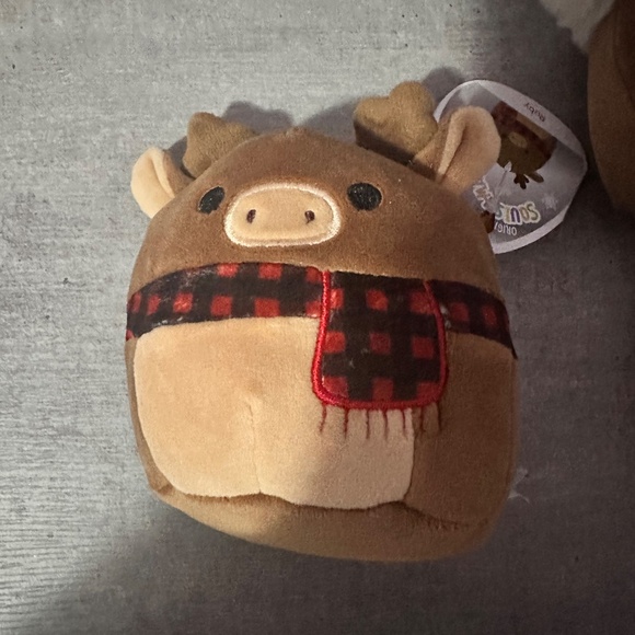 cute small holiday Christmas squishmallows reindeer moose, stocking stuffers - Picture 5 of 7